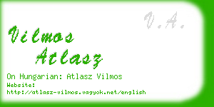 vilmos atlasz business card